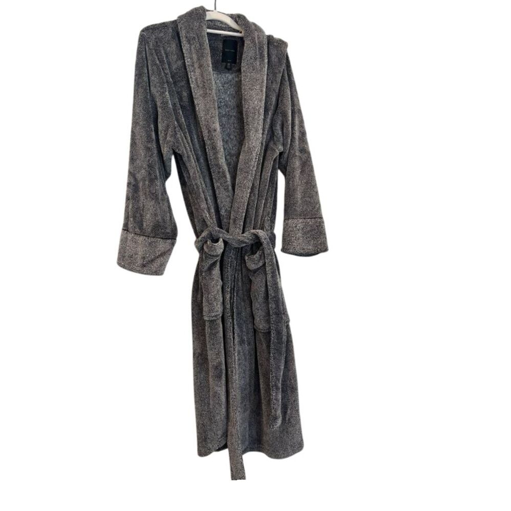 Daniel Buchler‎ plush tie robe large  gray